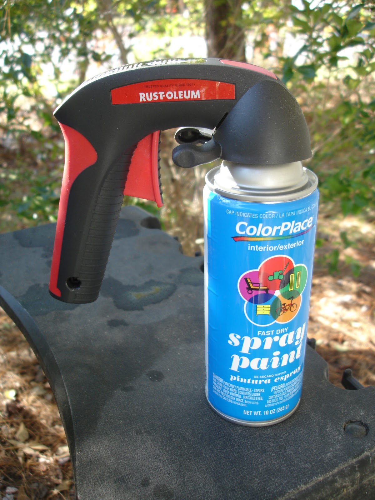 Grin and "Barrett" Good Finds Spray Paint Handle