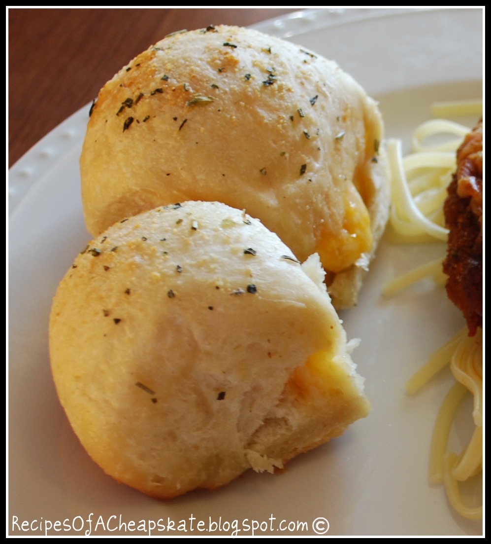 Recipes of a Cheapskate Cheese Bread Bites
