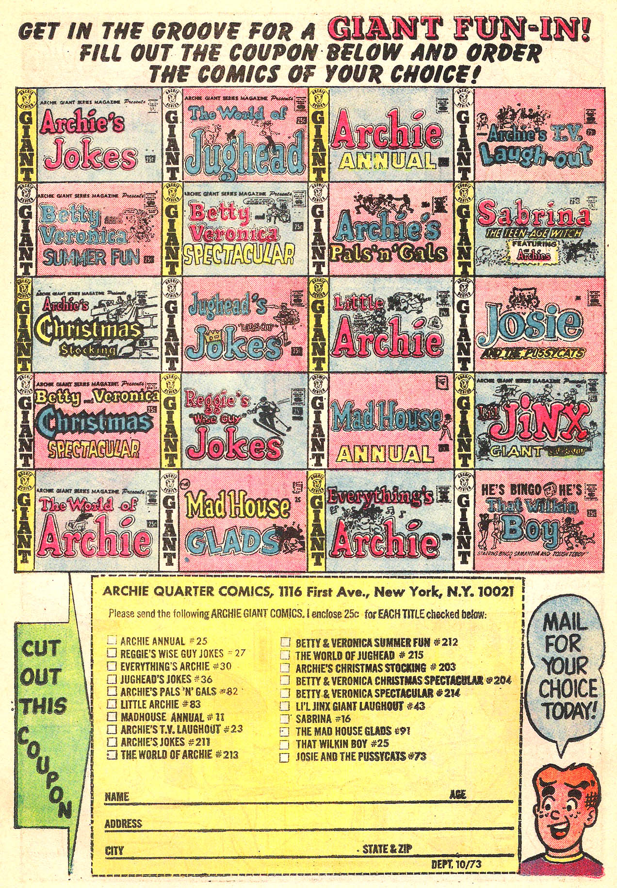 Read online Sabrina The Teenage Witch (1971) comic -  Issue #15 - 23