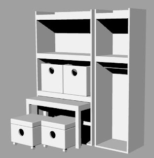 Diseño de Sistema de Mobiliario de Madera para sectores de bajos