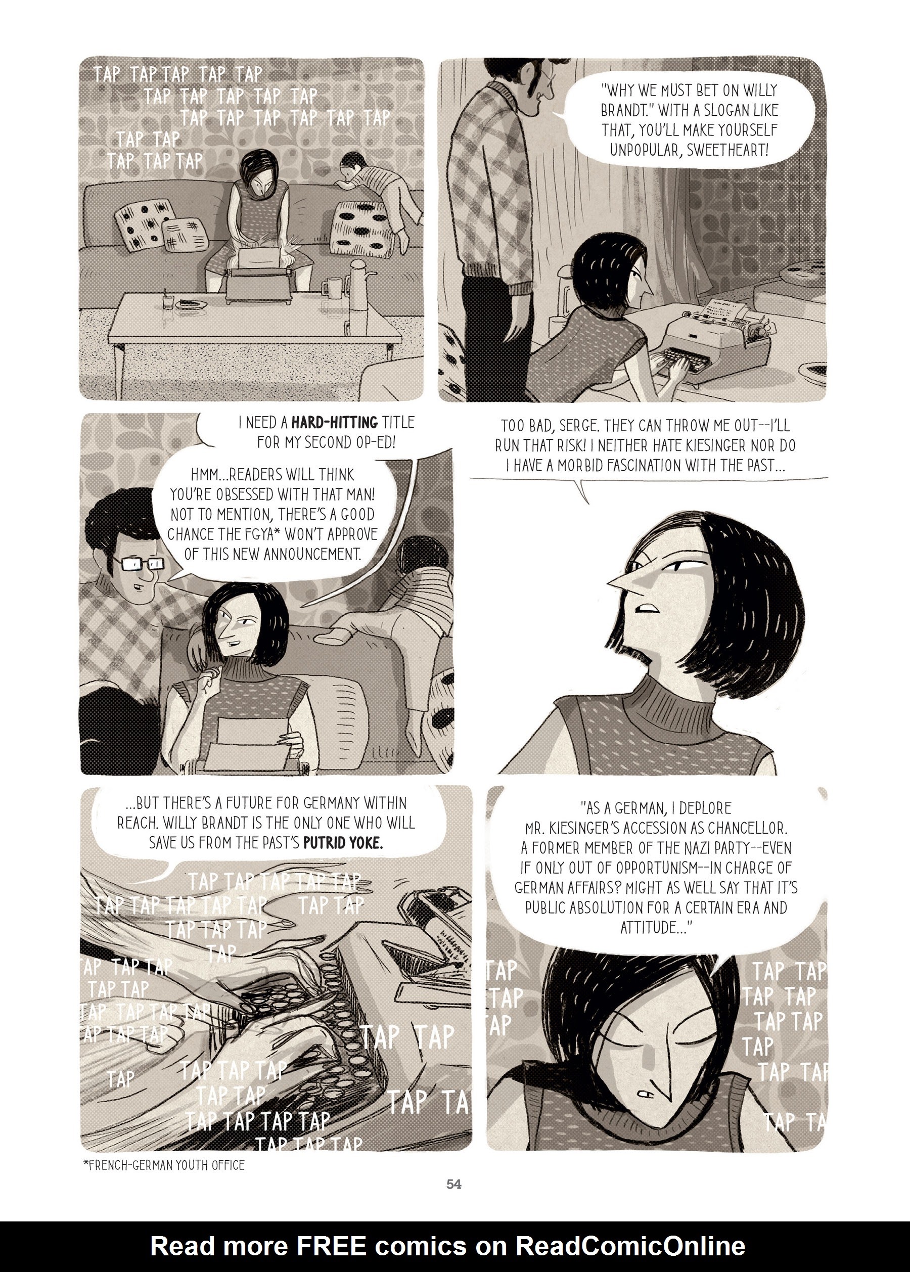 Read online For Justice: The Serge & Beate Klarsfeld Story comic -  Issue # TPB (Part 1) - 54