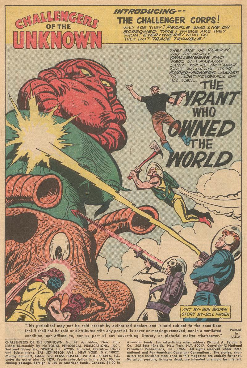 Read online Challengers of the Unknown (1958) comic -  Issue #49 - 3