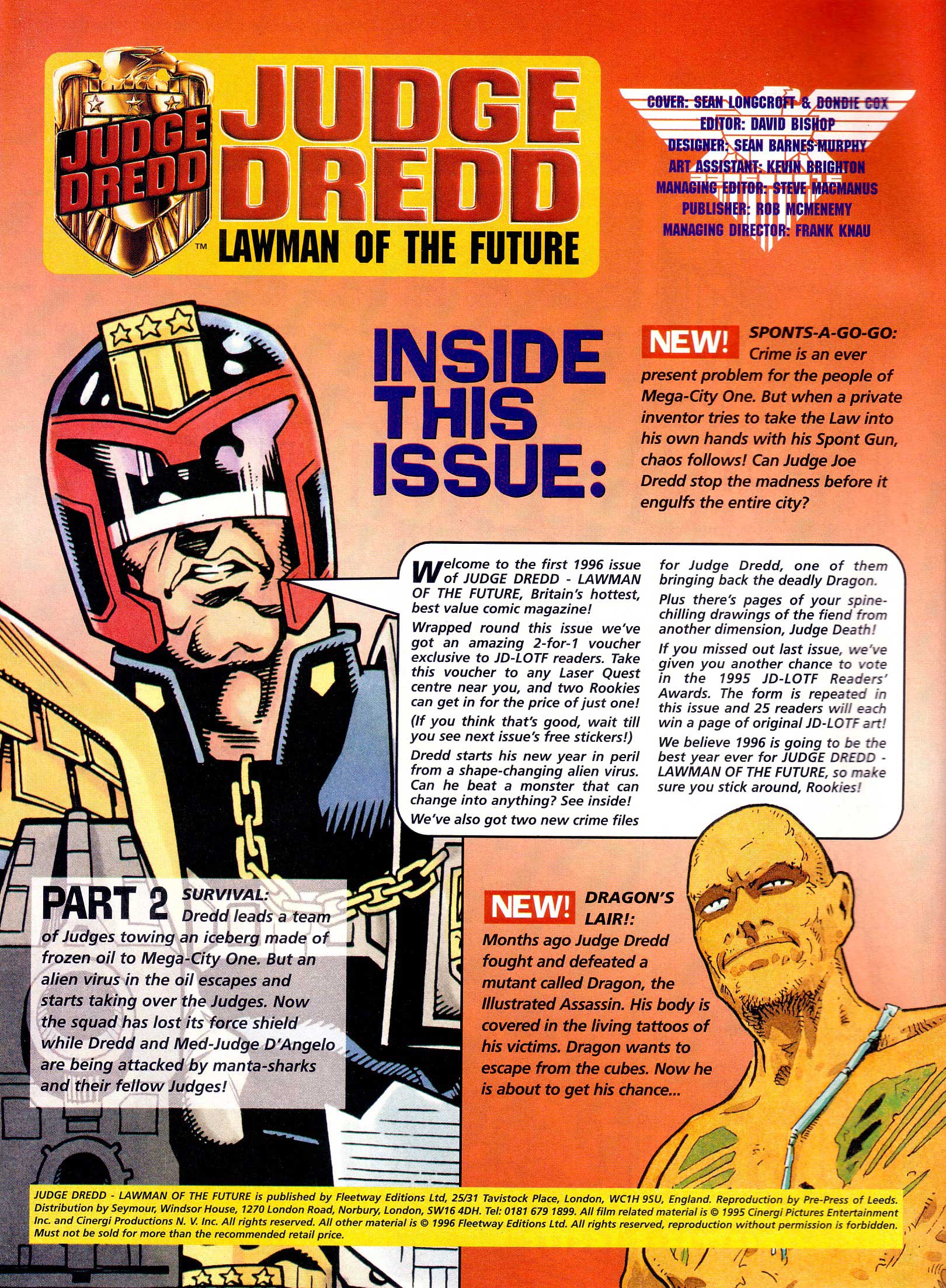 Read online Judge Dredd Lawman of the Future comic -  Issue #14 - 2