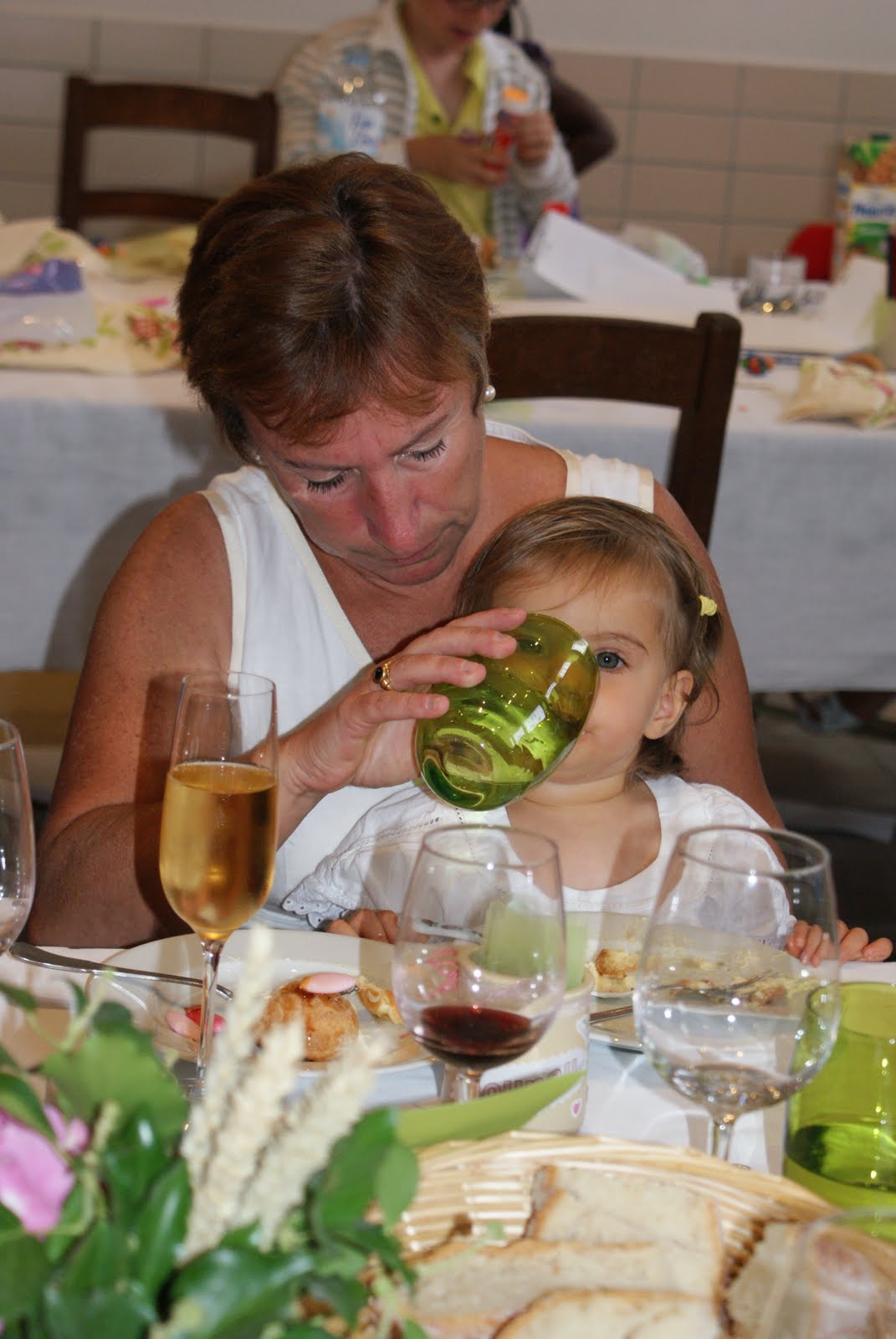famille lameul: repas baptème