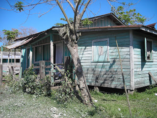 wooden house, El Porvenir, Honduras