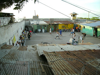 La Ceiba prison yard, Honduras