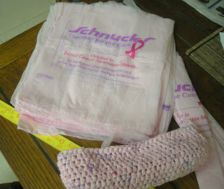 pink bags for crocheting