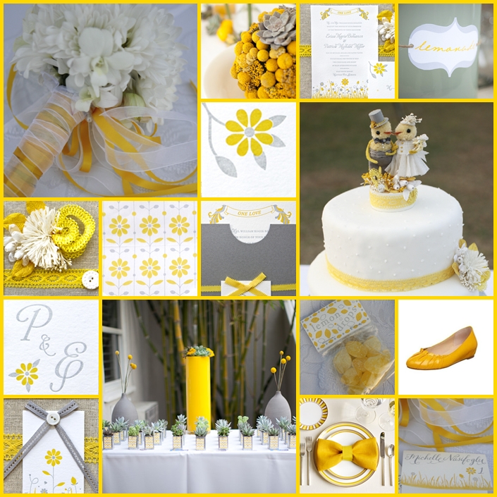 Here is an inspiration board from wedding blog KeenToBeSeen