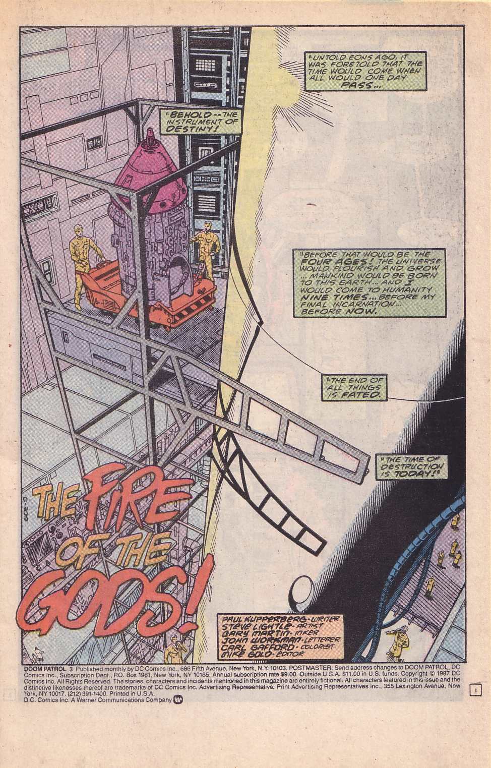 Read online Doom Patrol (1987) comic -  Issue #3 - 2