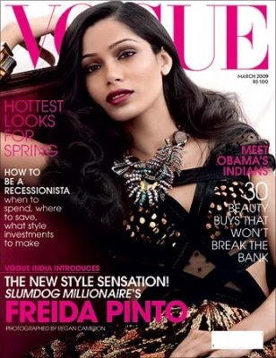 The Vogue Society: Freida Pinto Covers Vogue India