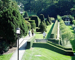 near gardens shrubbery bring garden far