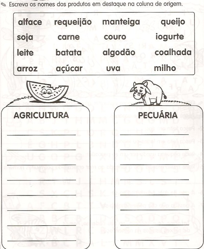 Centro de atividades escolares Josefa Krysiaki Agricultura cruzadinha Pecuária Origem dos Centro de atividades escolares Josefa Krysiaki Agricultura cruzadinha Pecuária Origem dos