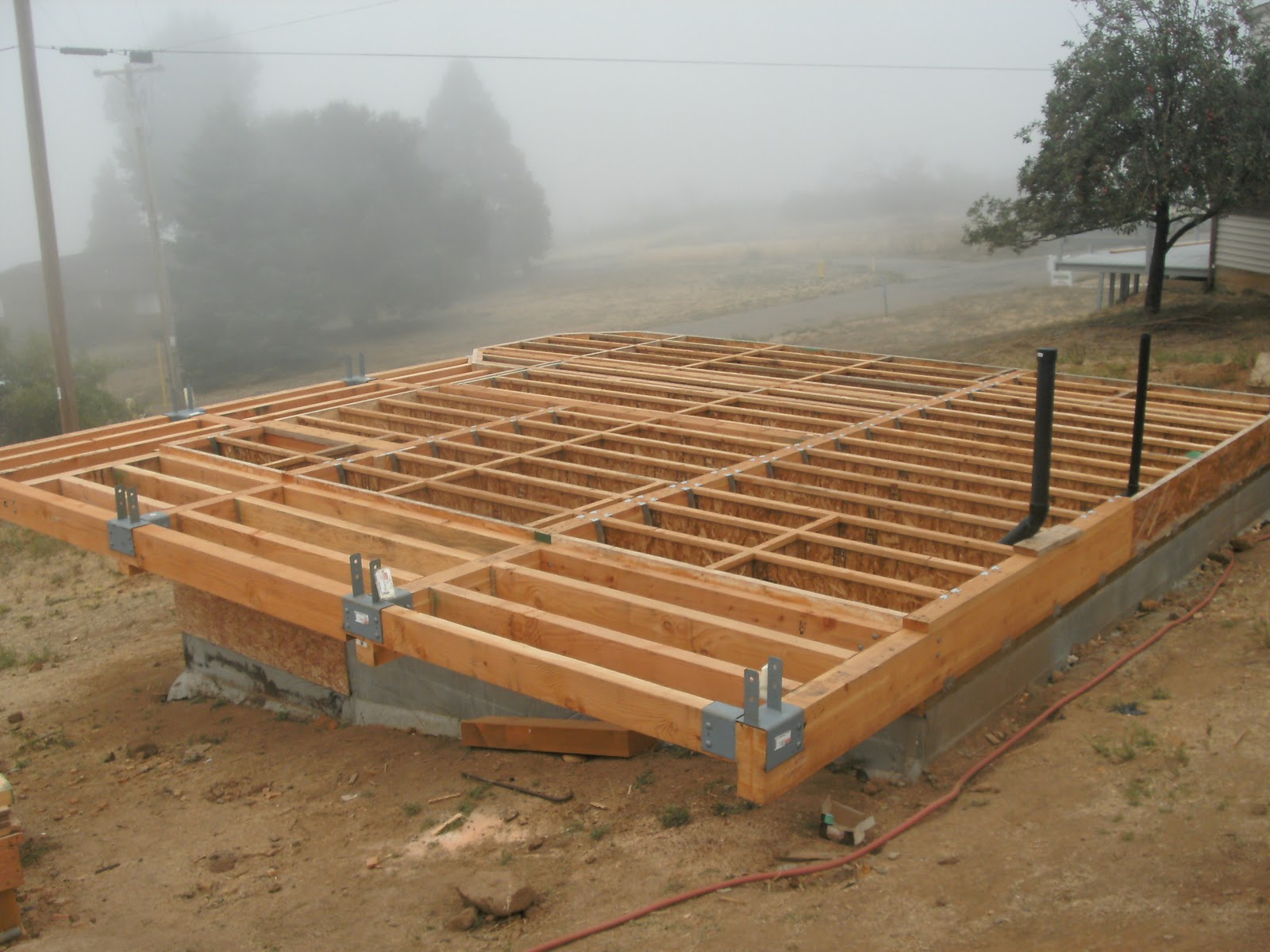 Flyingvan Floor Framing, Rough Plumbing