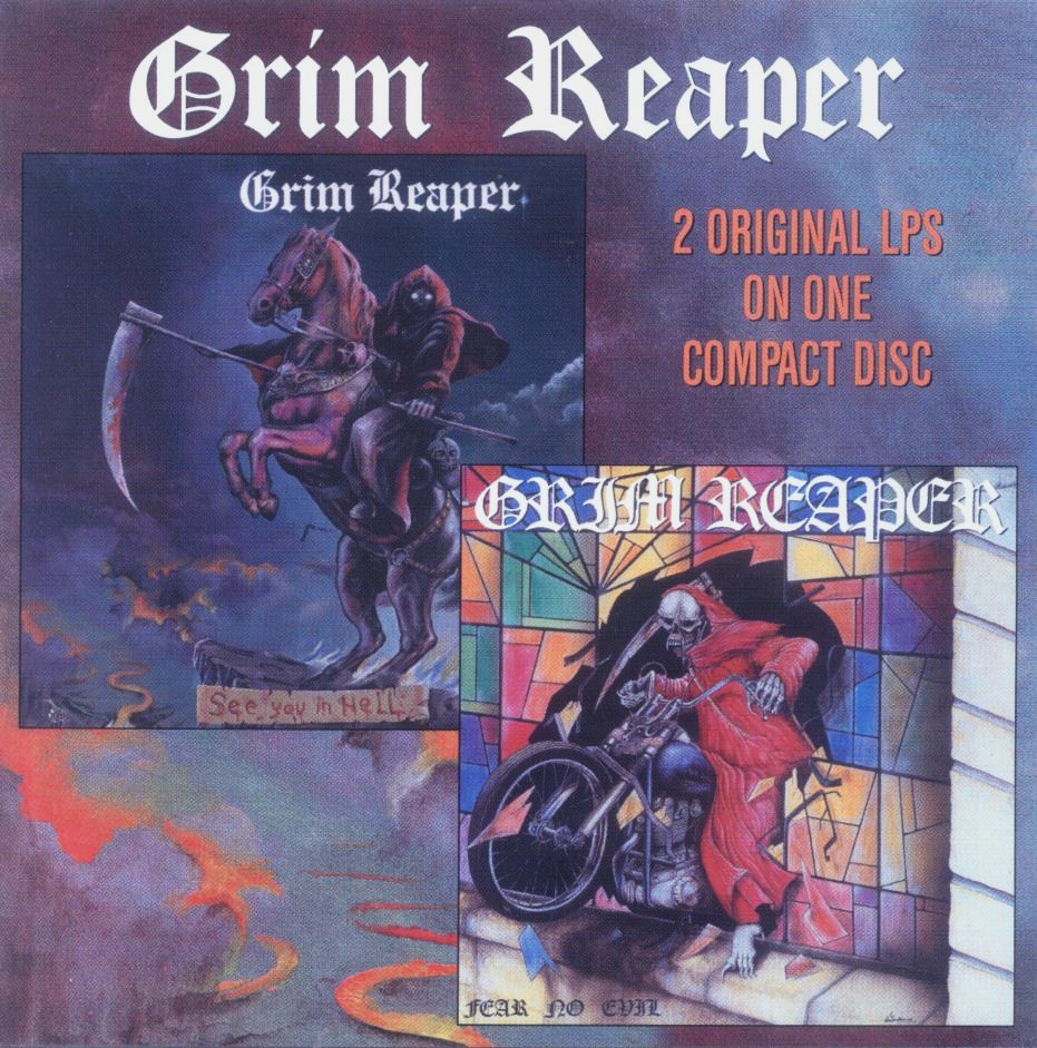 The grim reaper 2. Grim Reaper альбомы. Группа Grim Reaper. Grim Reaper обложки альбомов. Grim Reaper 1985 Fear no Evil.