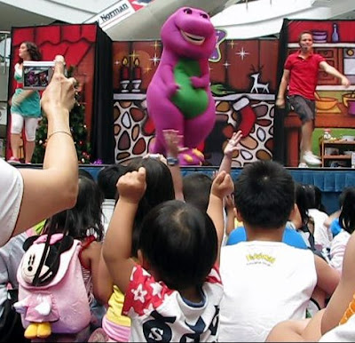 Cheekiemonkies: Singapore Parenting & Lifestyle Blog: Barney! Cheekie ...