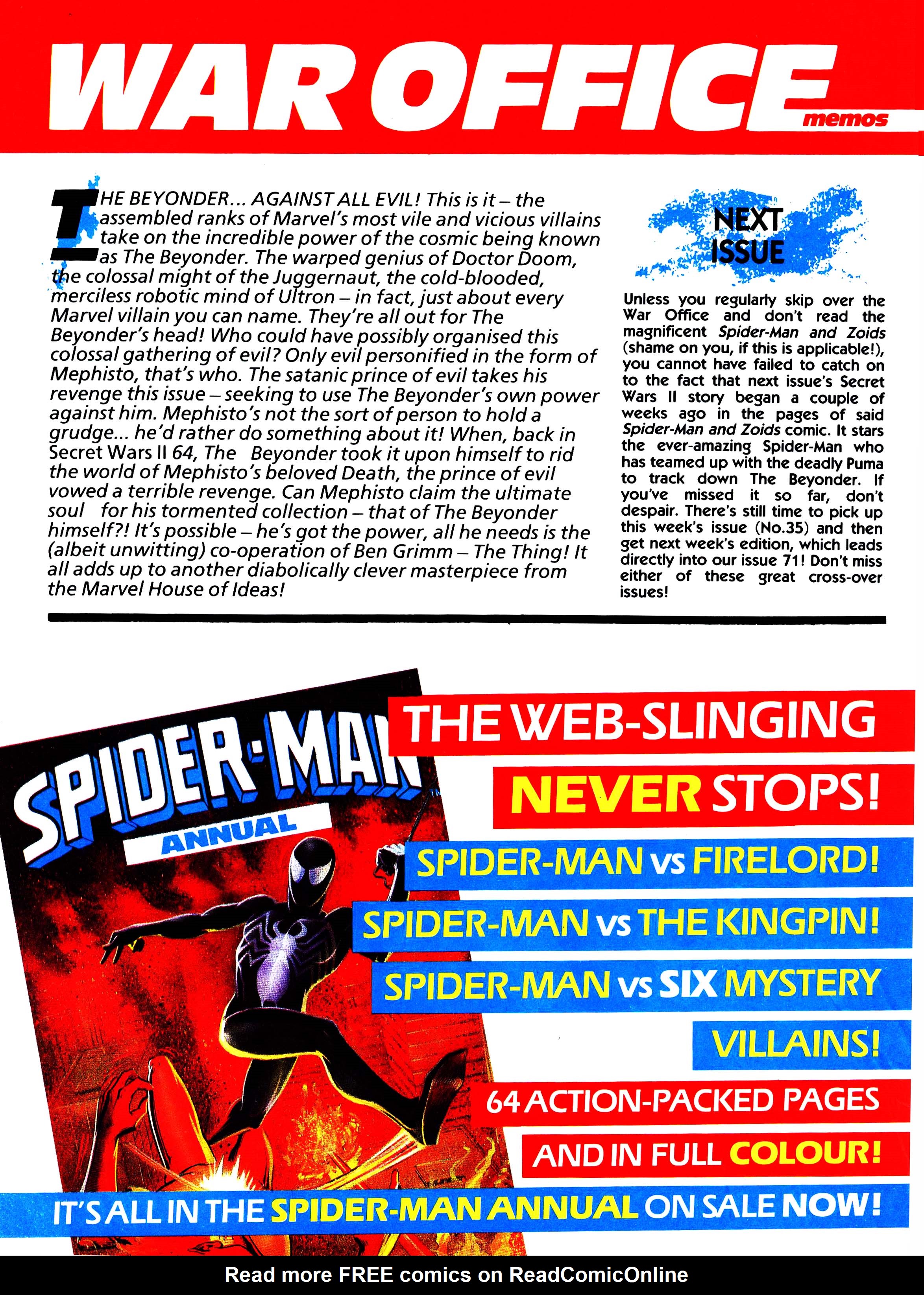 Read online Secret Wars (1985) comic -  Issue #70 - 2