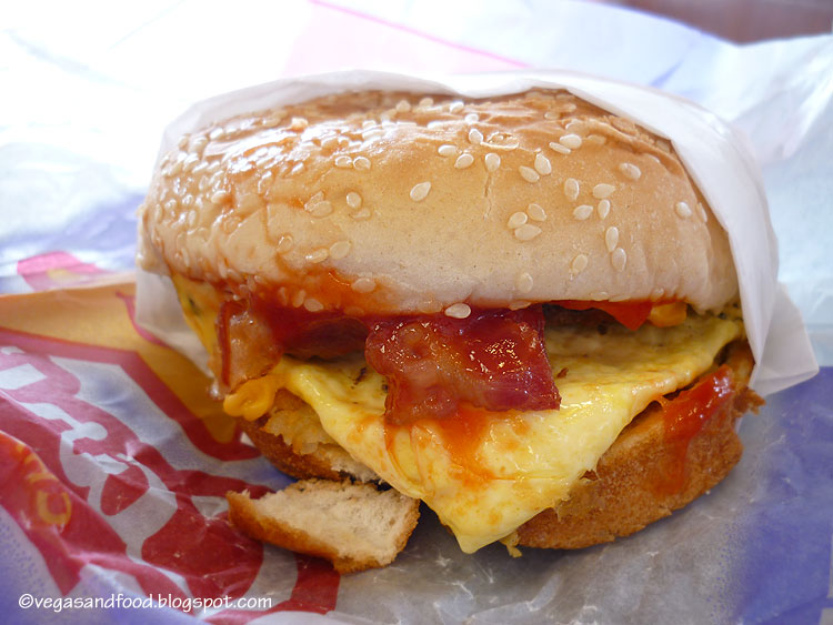 Breakfast at Carl's Jr Vegas and Food