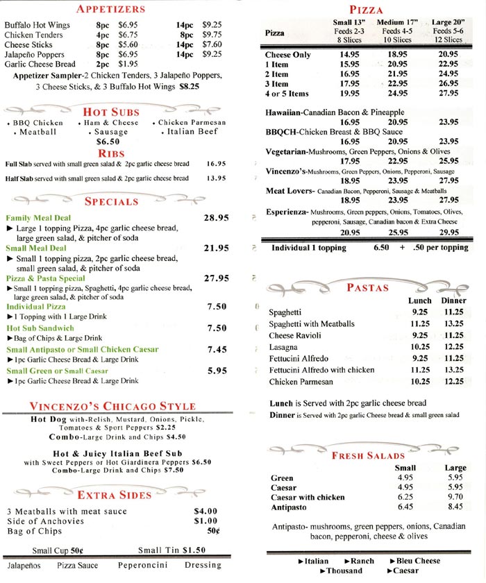 Vincenzo's pizza Newhall, CA Vegas and Food