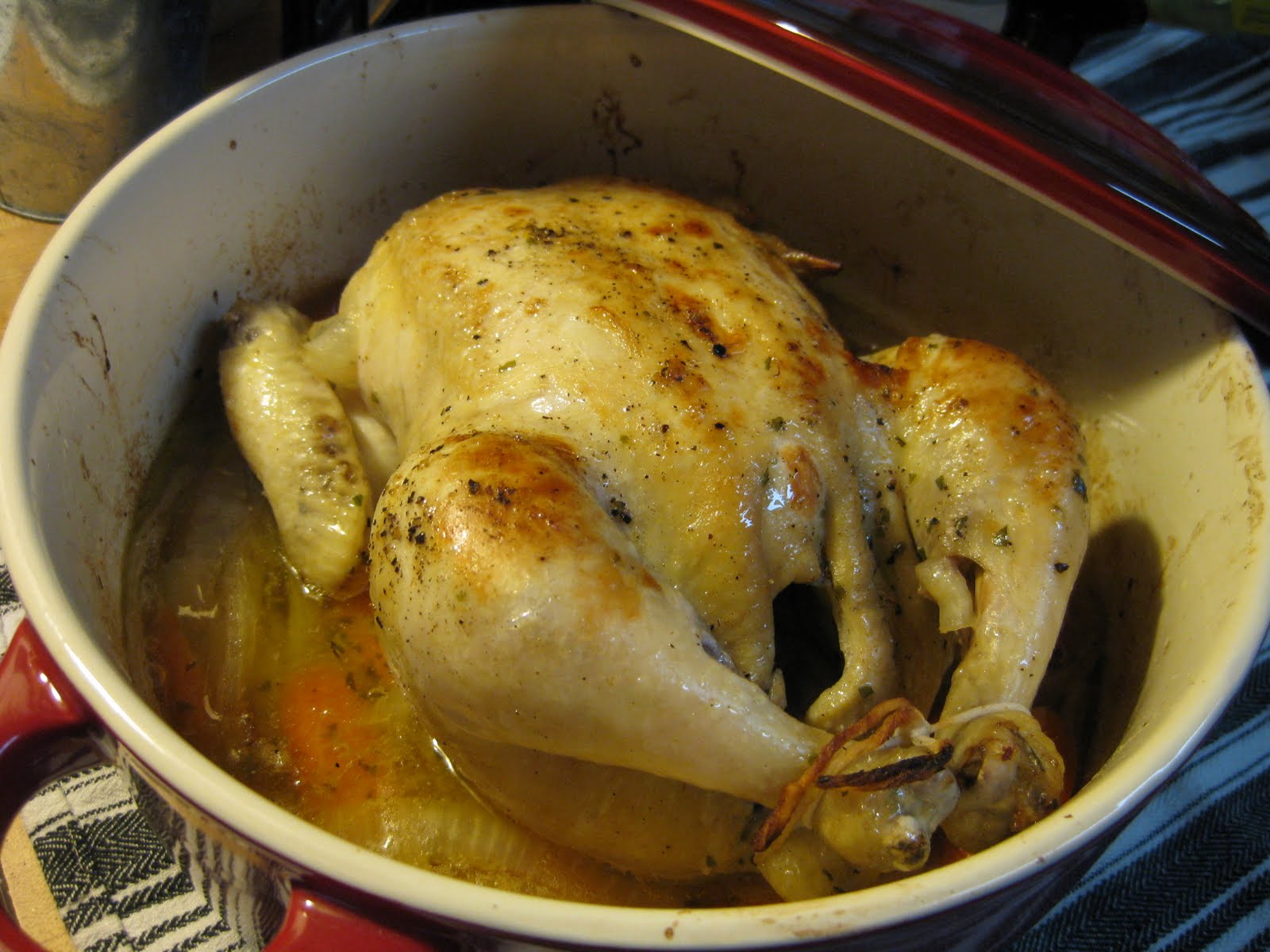Chow Bella Julia Child's Poulet Poele a l'Estragon (CasseroleRoasted