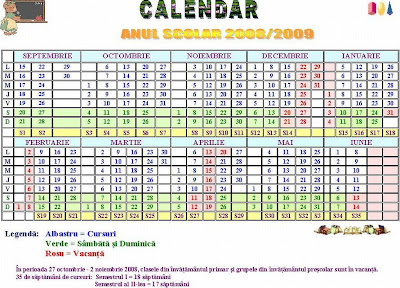 MATHS TEACHER: Calendar 2008/2009