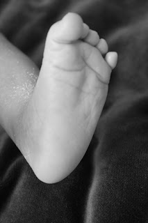 Infant Baby Boy's foot at birth