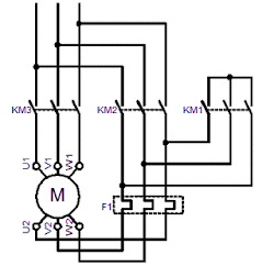 delta star starter motor diagram phase starting current wiring start power ac dol circuit method winding control motors electrical contactor