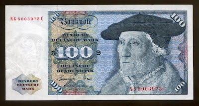 German banknotes 100 Deutsche Mark Munster banknote Deutsche Bundesbank