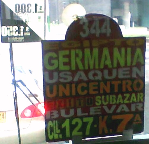 Buseta Letrero De sedentario a nómada: 2010
