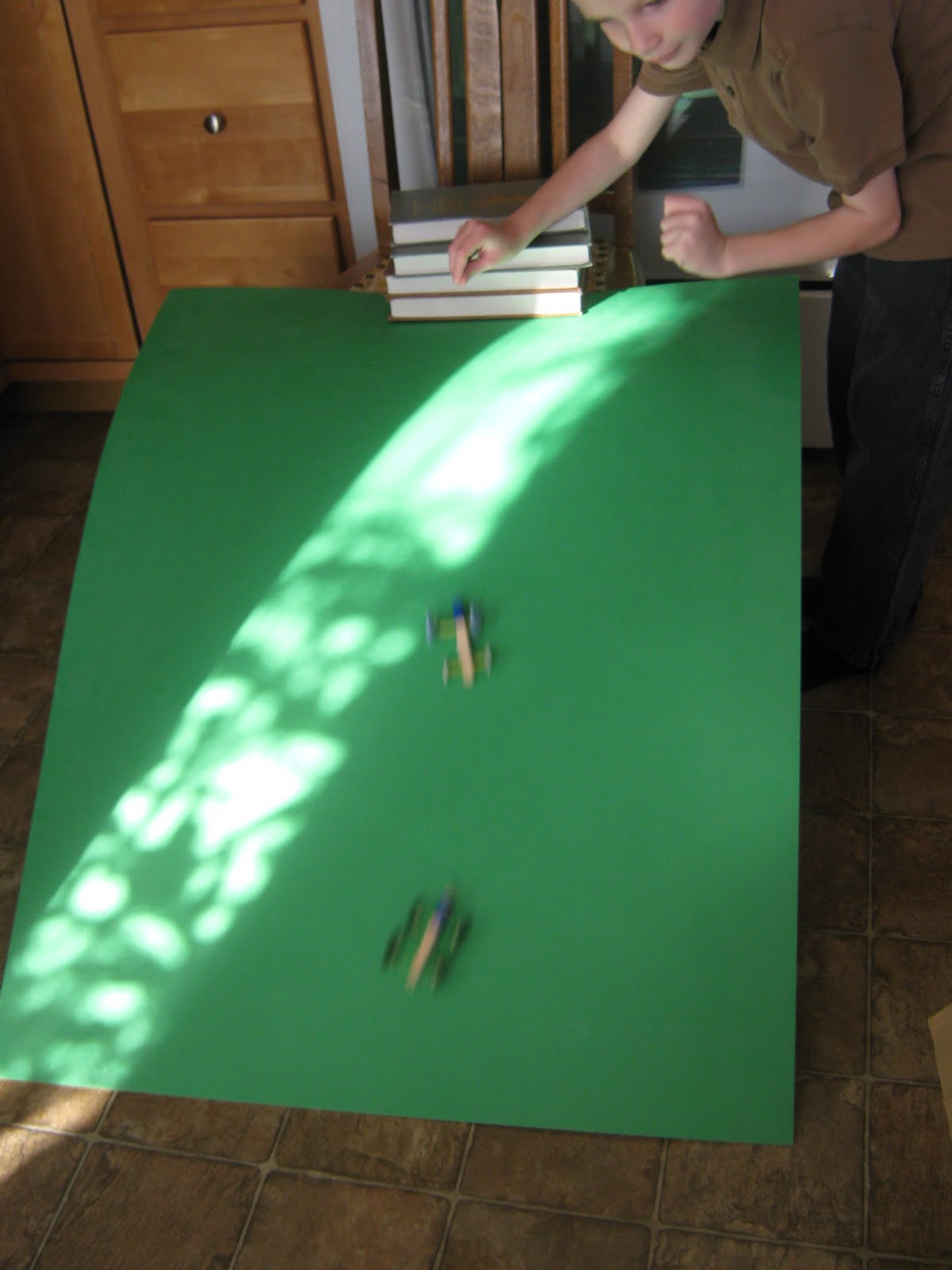 Almost Unschoolers Clothespin Button Racer