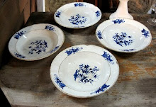 Blue 18th. century plates