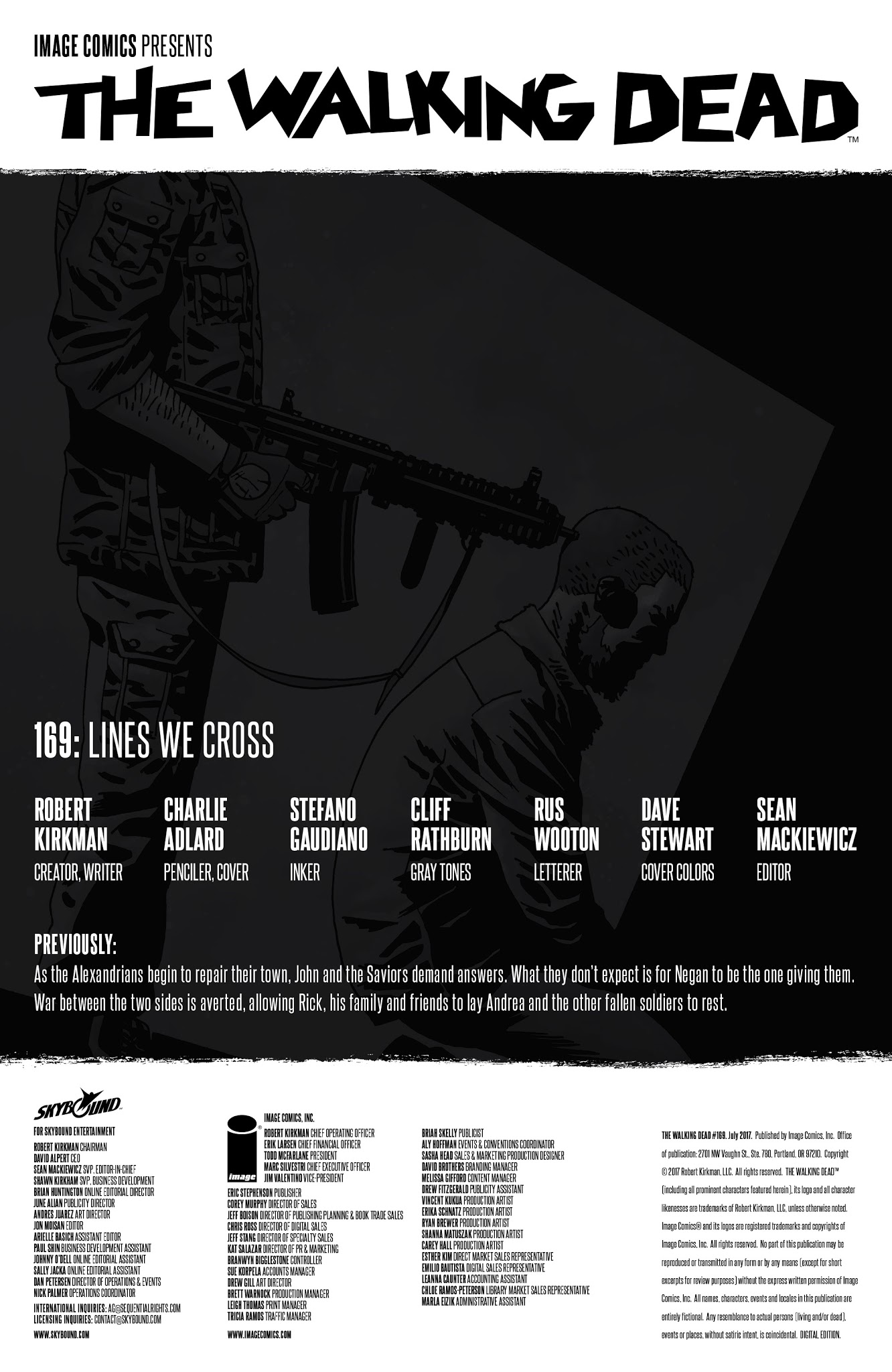 Read online The Walking Dead comic -  Issue #169 - 2