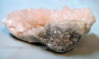 Crystal formation-pink quartz