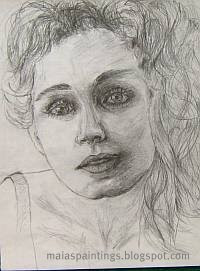 Portrait of a young girl-pencil sketch 2