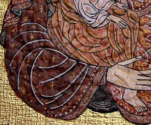 Virgin Mary-icon detail
