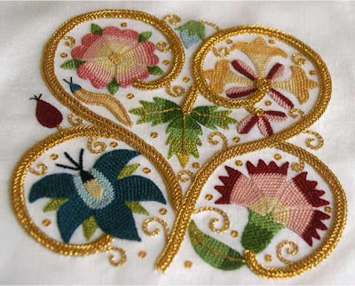 Finished Elizabethan embroidery « White Threads