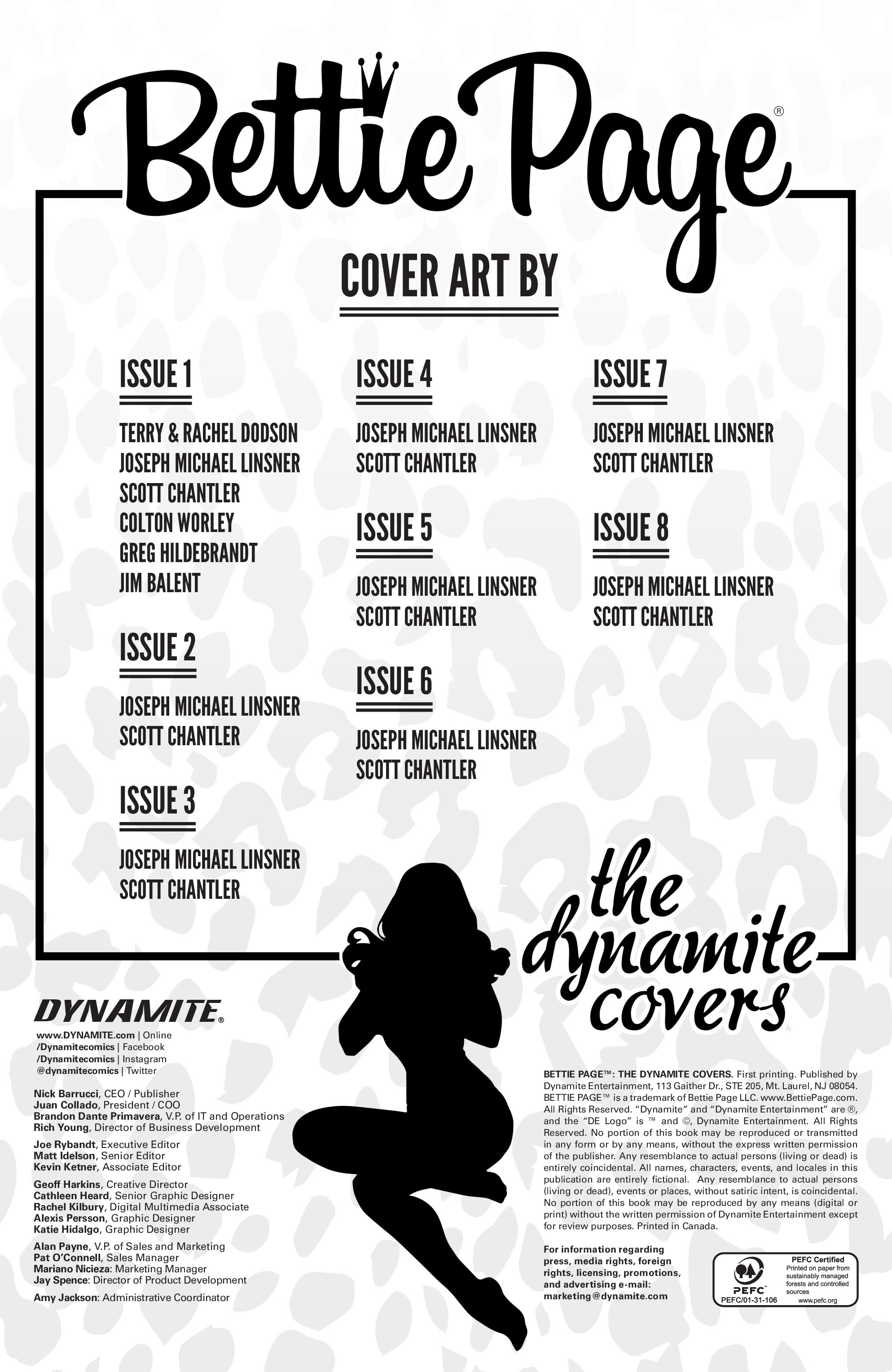 Read online Bettie Page: The Dynamite Covers comic -  Issue # Full - 2