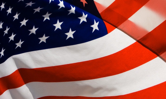 large U.S.A: Bandeira dos Estados Unidos da América