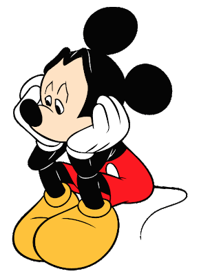 Mickey mouse está triste