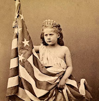 girl with flag