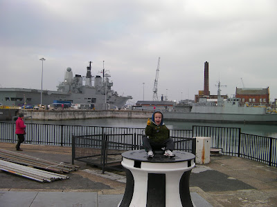 decommissioned plastic hulled minesweeper, Portsmouth basin