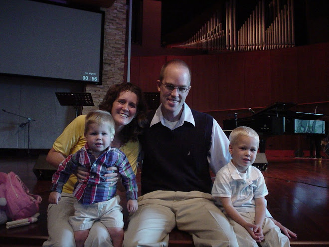 Family at church