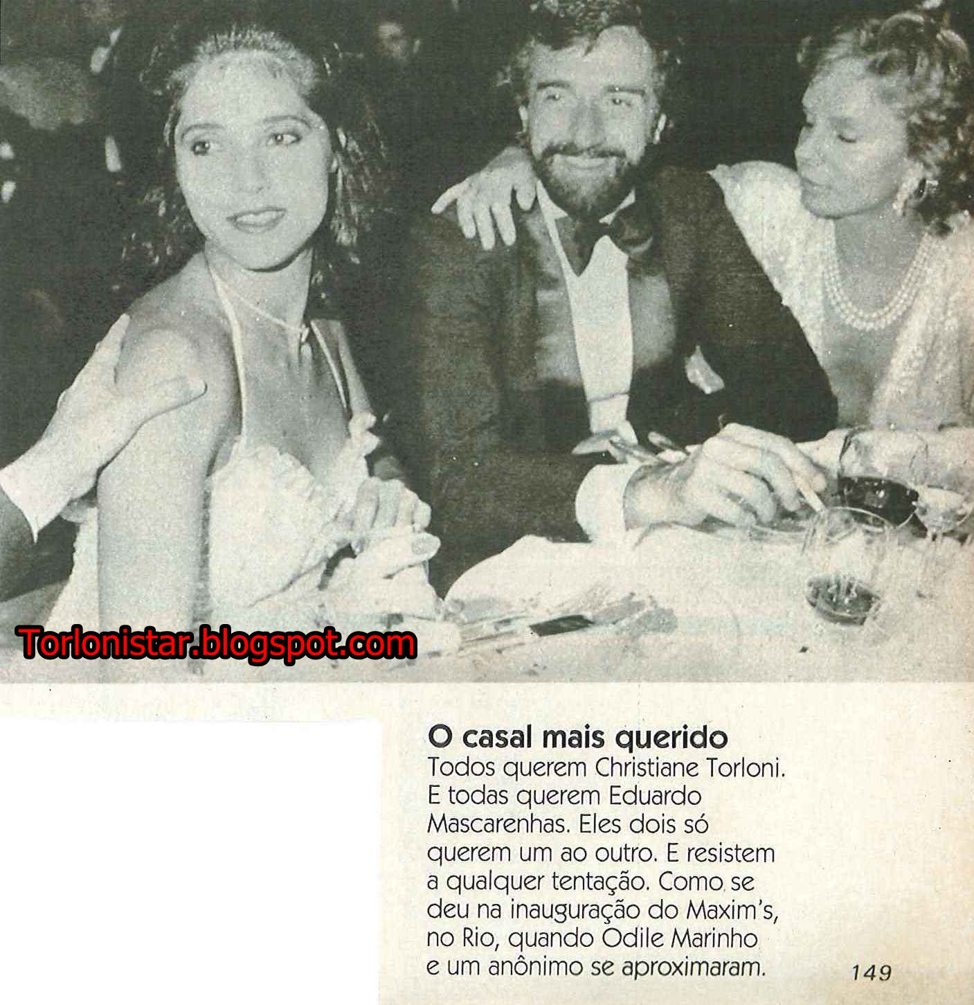 O casal mais querido : Christiane Torloni e Eduardo O casal mais querido : Christiane Torloni e Eduardo