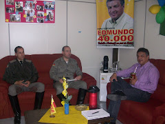 Presidente do Legisltivo Recebe visita do Cel. Alfredo Vilanova e do Cap. Laerte Maciel