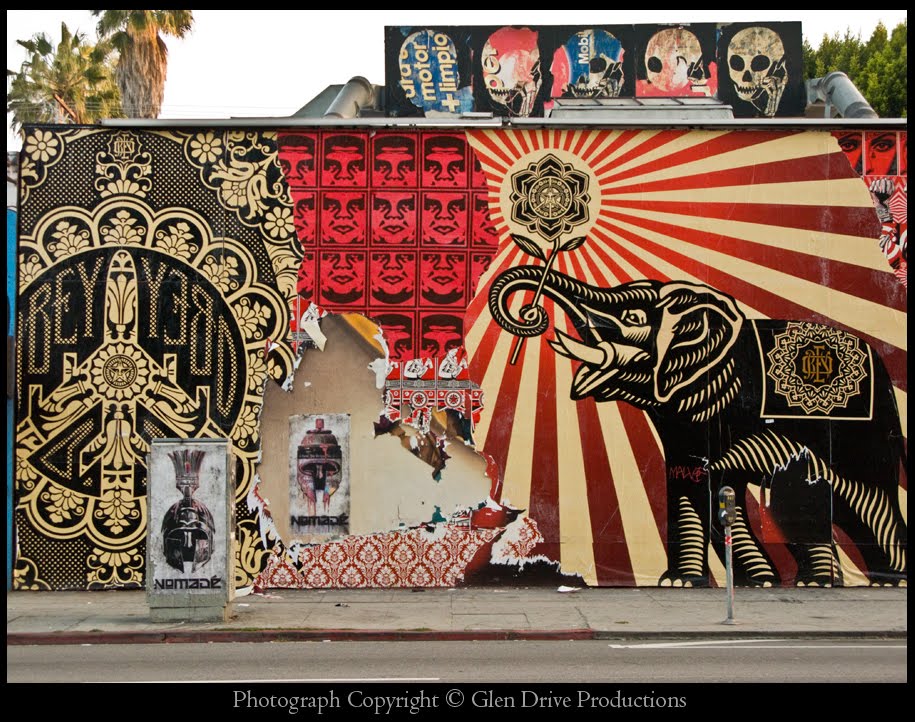 The Mikereport Melrose Avenue 16 Shepard Fairey Mural