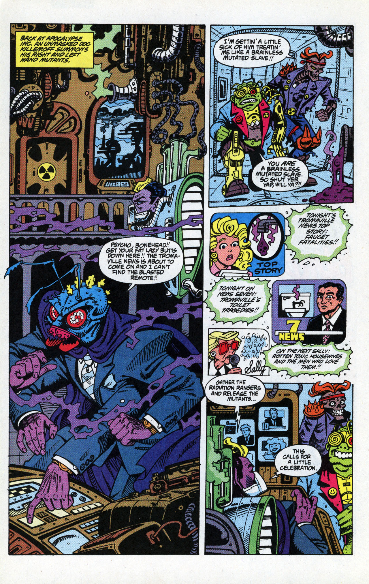 Read online Toxic Crusaders comic -  Issue #4 - 18