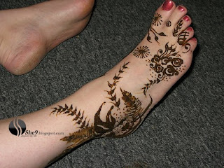 New floral and Leaf Design for feet