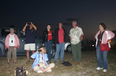 Barb, Randy, Linda, Annie, Andy, Neil and Sheila watching Discovery disappear