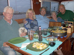 Fred, Rocky, Linda, Mike, Punk, and Joe.  Dinner on CAROLYNN ANN