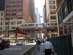 Downtown Chicago--the El--can't you just feel the energy?  Love it!