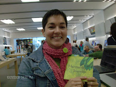 Jemina, an Apple store acquaintance, and her newly published book, "Herman's Journey"